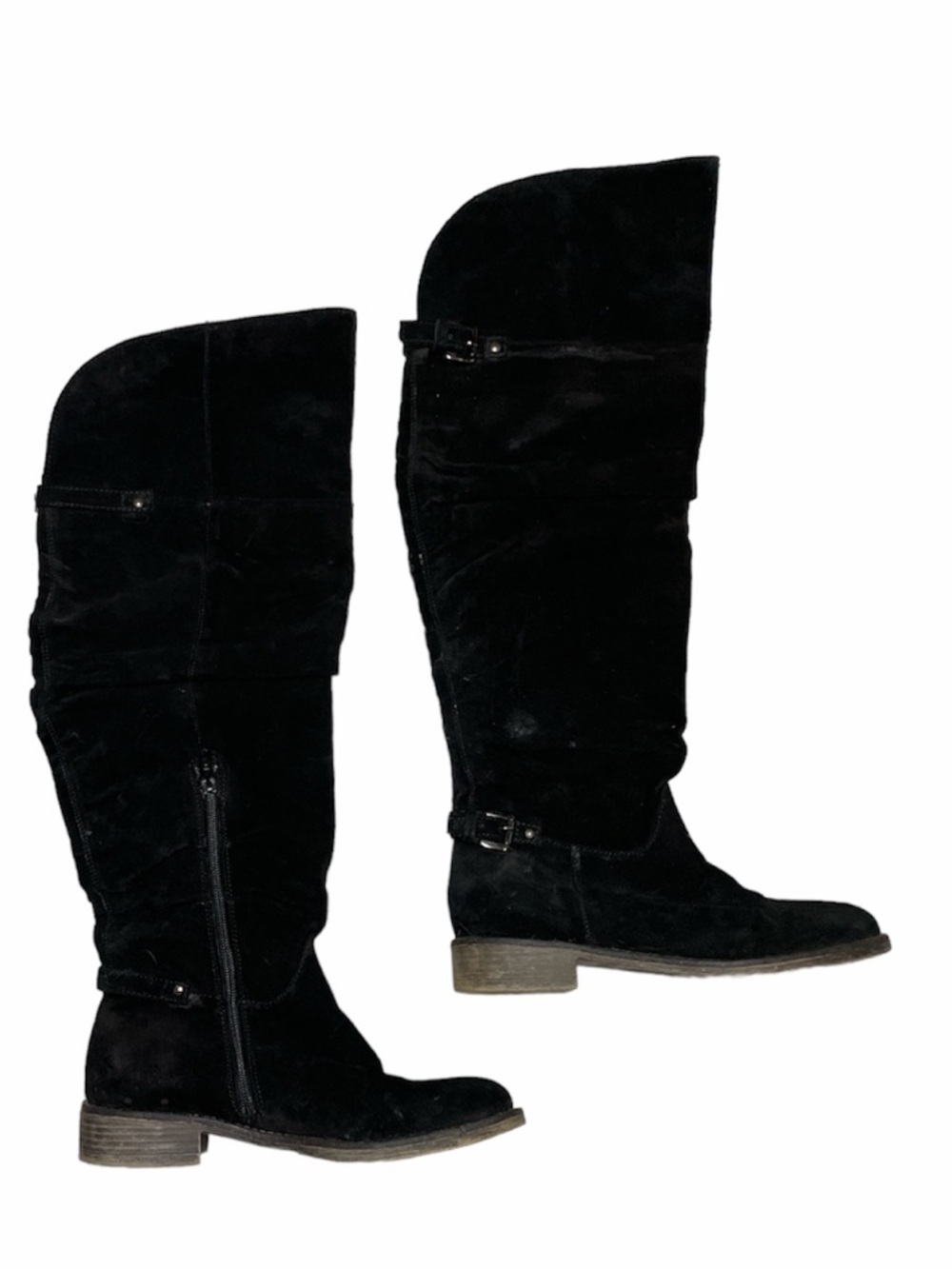 Boutique 9 Black Over-the-Knee Suede Riding Boots